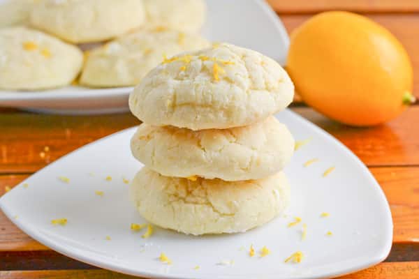 Meyer Lemon Crinkle Cookies