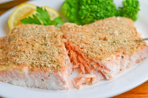 Crumb Crusted Baked Salmon