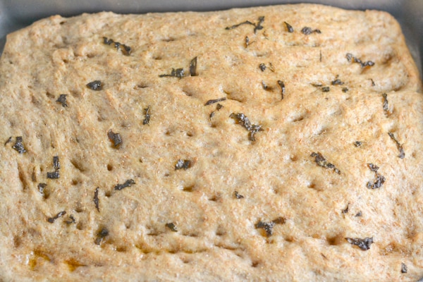 Whole Wheat Basil Focaccia Bread