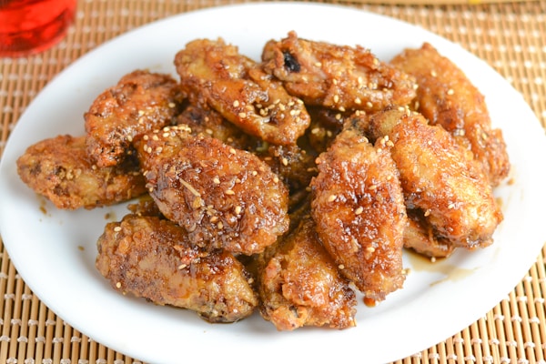 Korean Fried Wings with Sweet Garlic Sauce