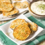 Crispy Baked Eggplant Bites with Lemon Aiol