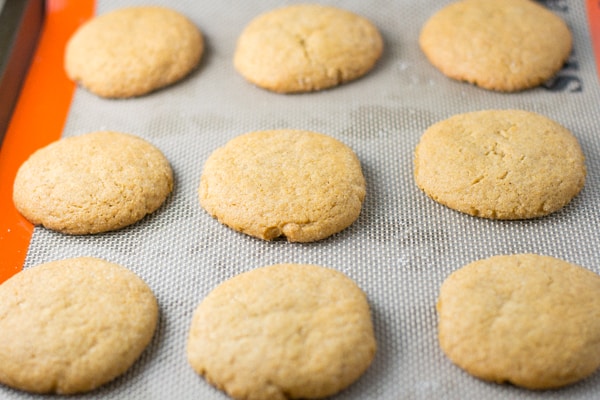 Ginger Cookies with White Chocolate Drizzle