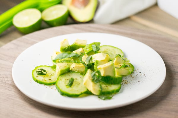 Simple Avocado Cucumber Salad