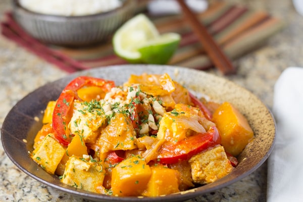 Vegan Curry with Tofu and Squash