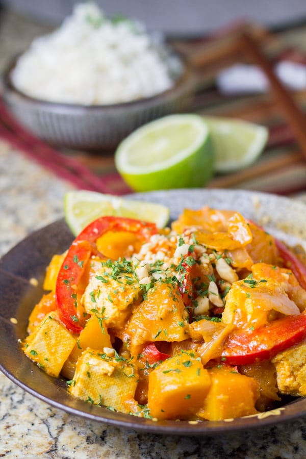 Vegan Curry with Tofu and Squash