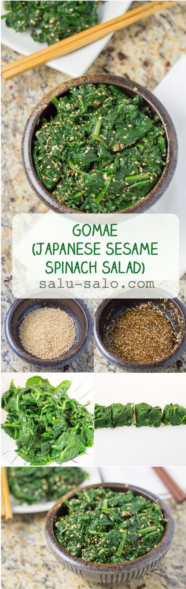 Gomae Japanese Spinach Salad
