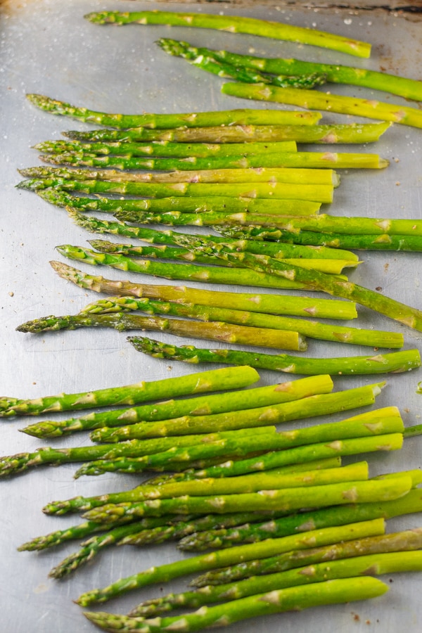 Roasted Asparagus with Balsamic Soy Dressing