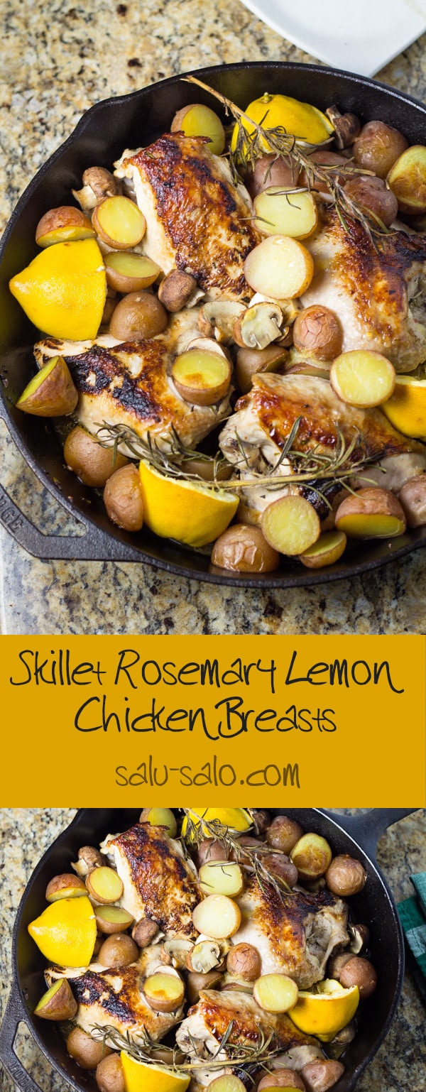 Skillet Chicken Breast with Lemon and Rosemary