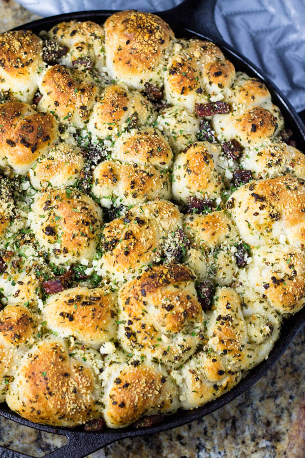 Skillet Pull Apart Garlic Knots