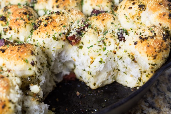 Skillet Pull Apart Garlic Knots