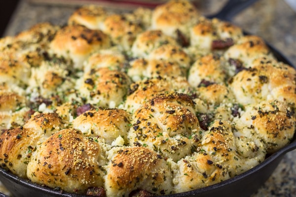 Skillet Pull Apart Garlic Knots