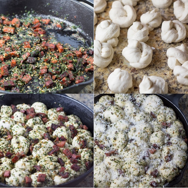 Skillet Pull Apart Garlic Knots