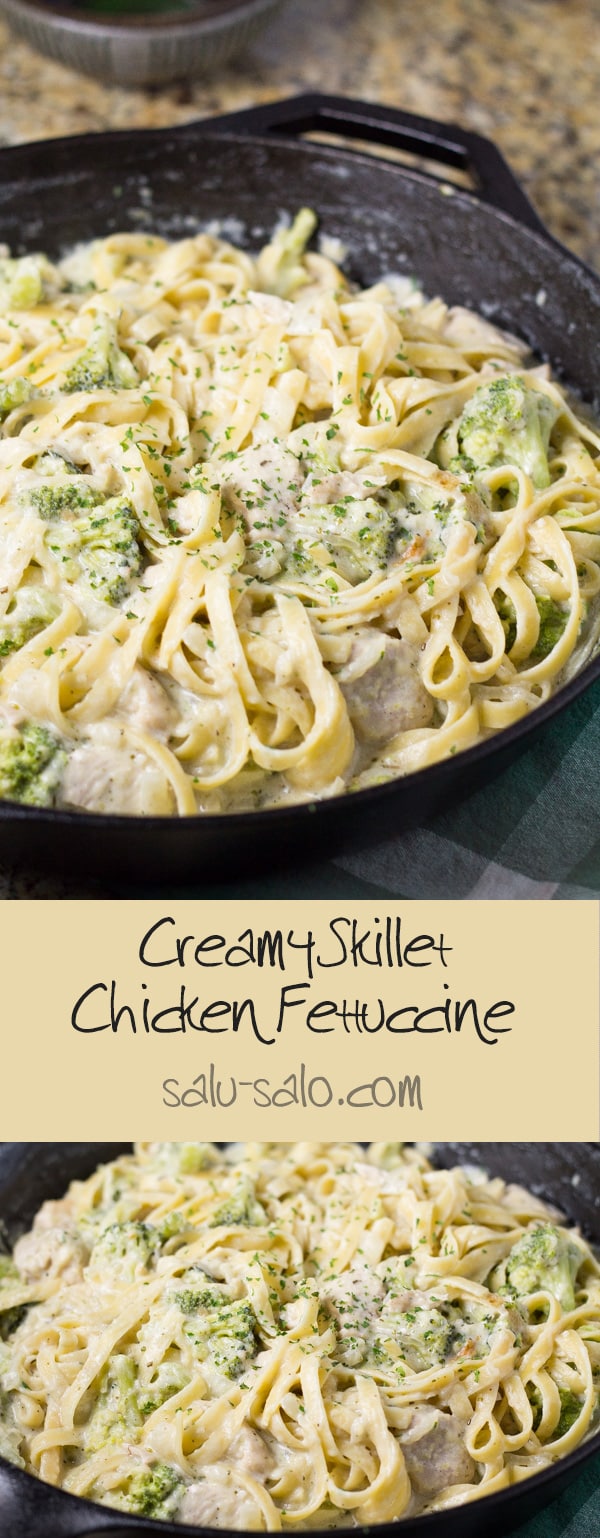 Creamy Skillet Chicken Fettuccine Alfredo