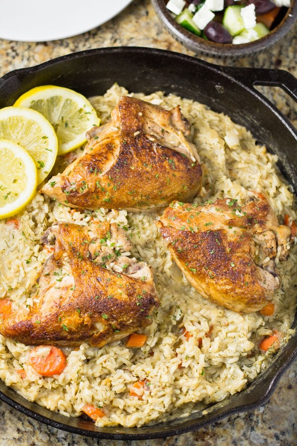 Greek Lemon Rice with Chicken - Salu Salo Recipes