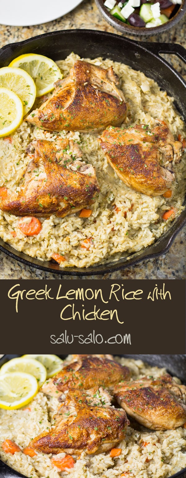 Greek Lemon Rice with Chicken
