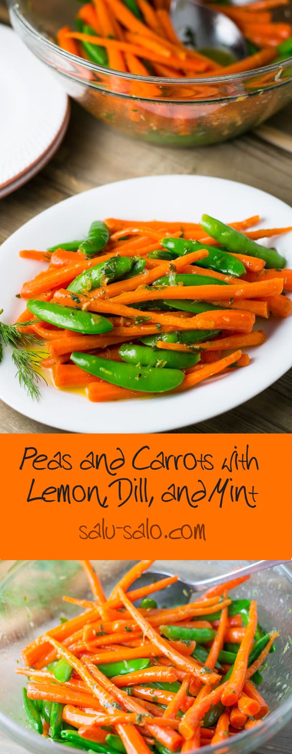 Peas and Carrots with Lemon, Dill, and Mint