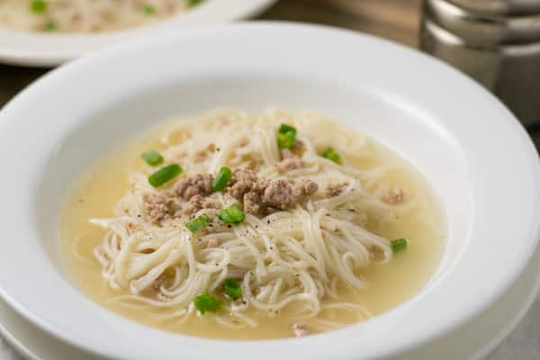 Misua Soup with Ground Pork