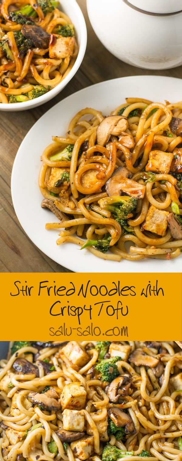 Stir Fried Noodles with Crispy Tofu