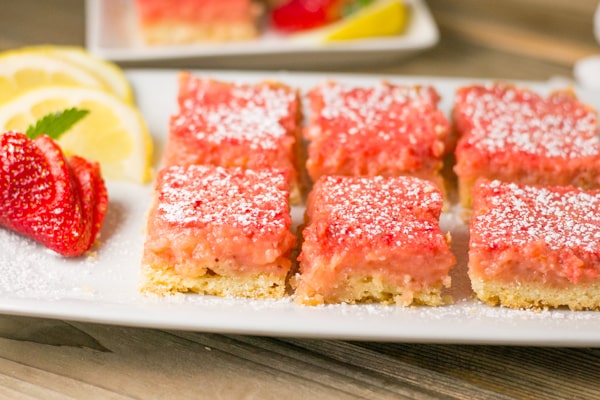 Strawberry Lemonade Bars