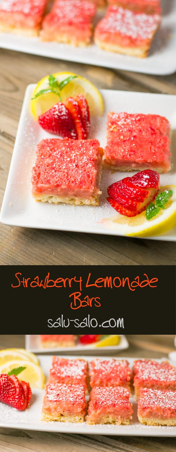 Strawberry Lemonade Bars