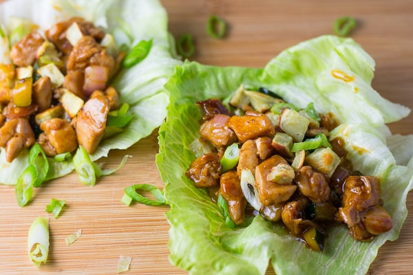 Teriyaki Chicken Lettuce Cups