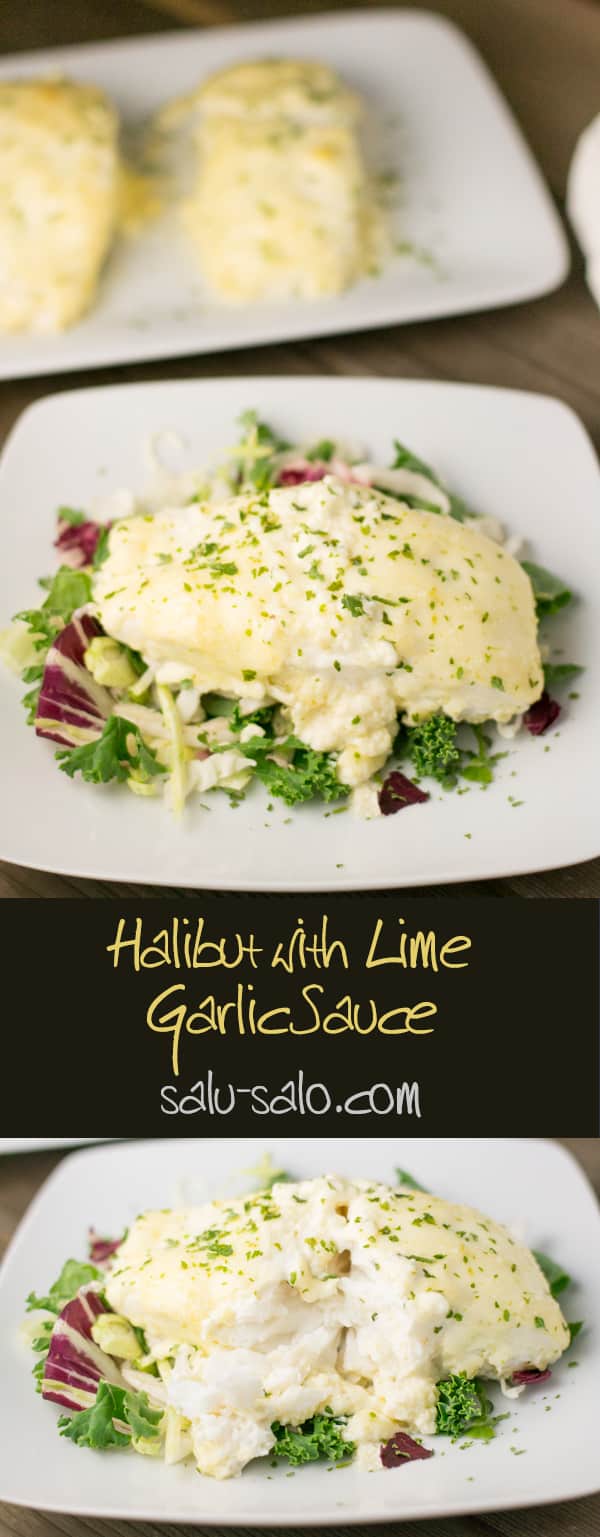 Halibut with Lime Garlic Sauce