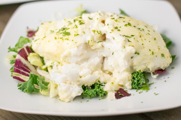 Halibut with Lime Garlic Sauce