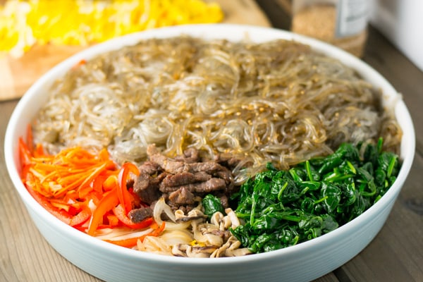 Japchae (Korean Stir-fried Noodles)