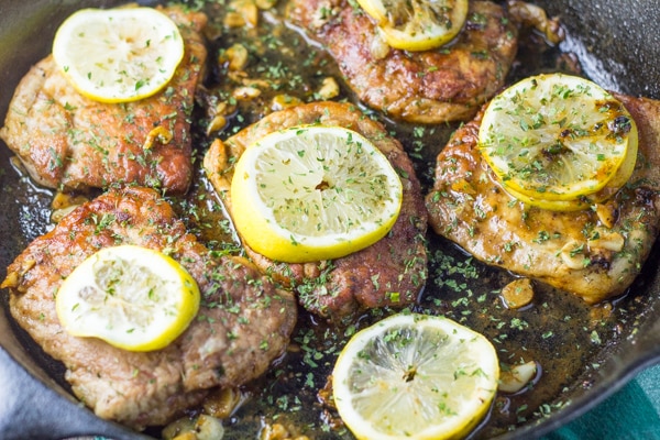 Lemon Garlic Pork Chops