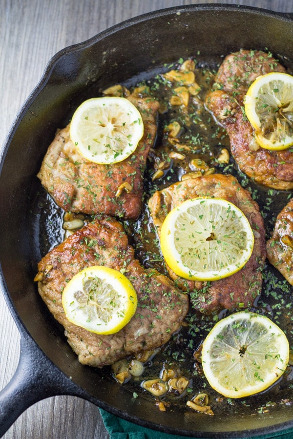 Lemon Garlic Pork Chops