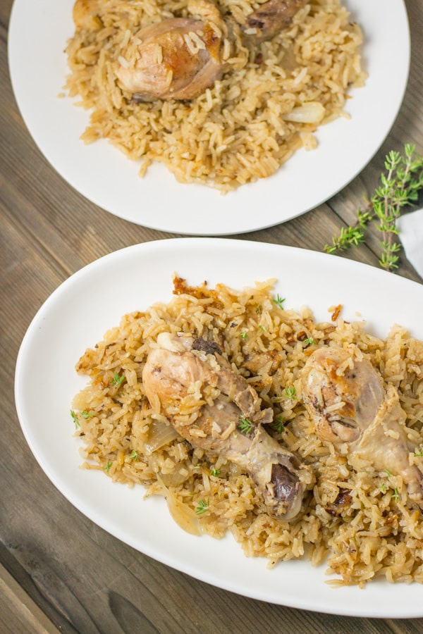 Thyme Chicken with Rice