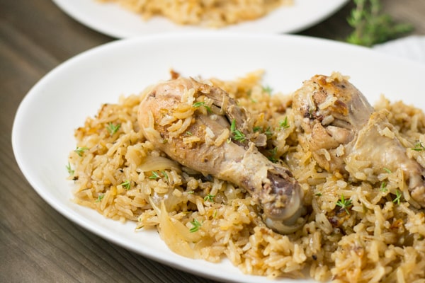 Thyme Chicken with Rice