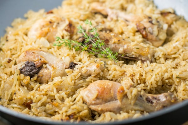 Thyme Chicken with Rice