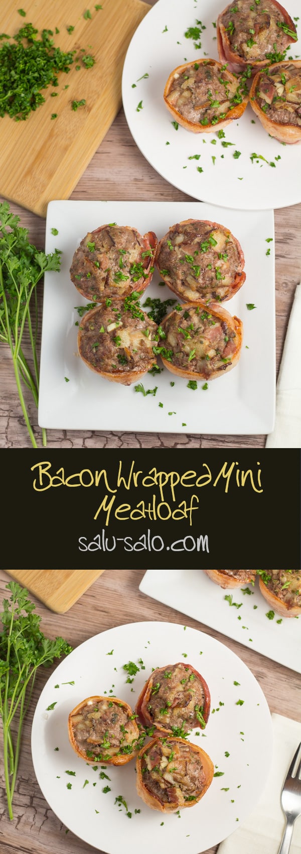 Bacon Wrapped Mini Meatloaf