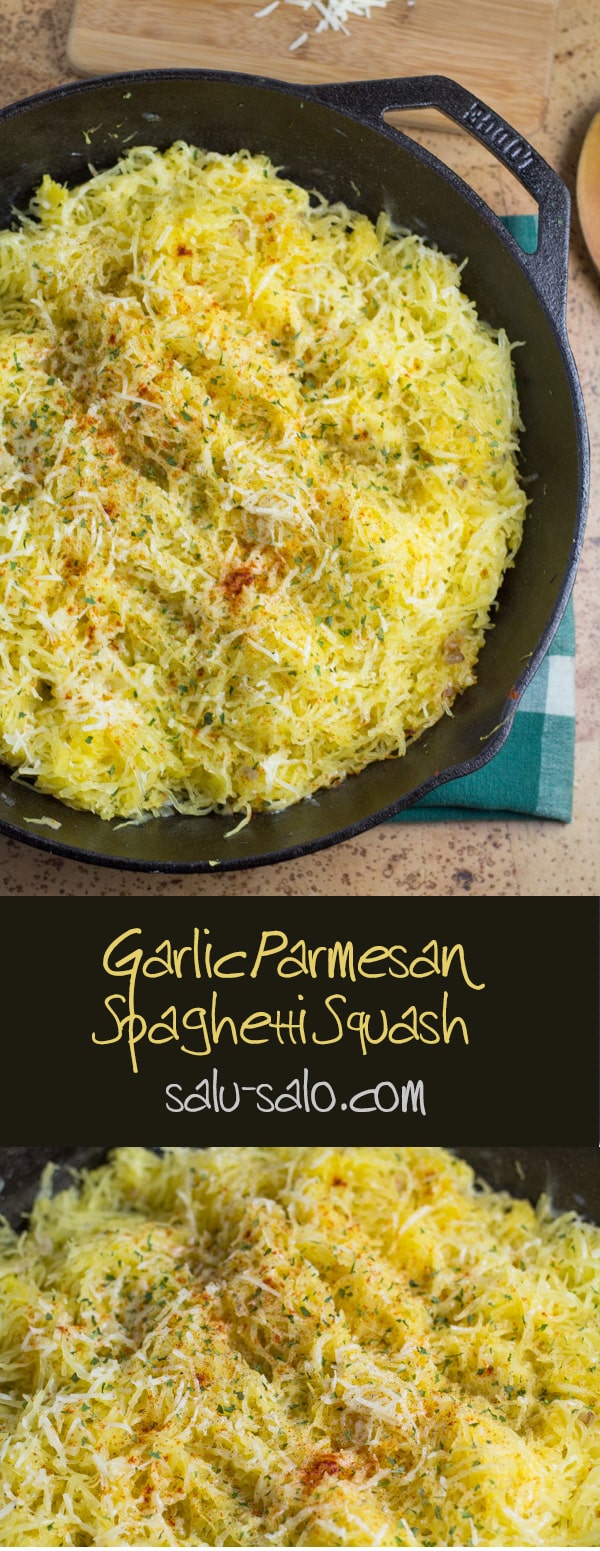 Garlic Parmesan Spaghetti Squash - Salu Salo Recipes