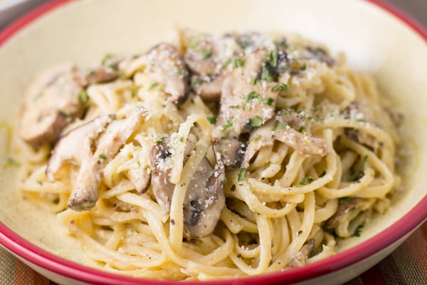 Mushroom Linguine