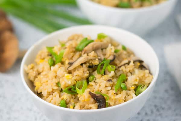 Quick Egg and Mushroom Fried Rice