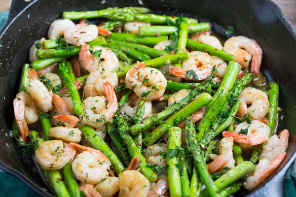 Shrimp and Asparagus Stir Fry