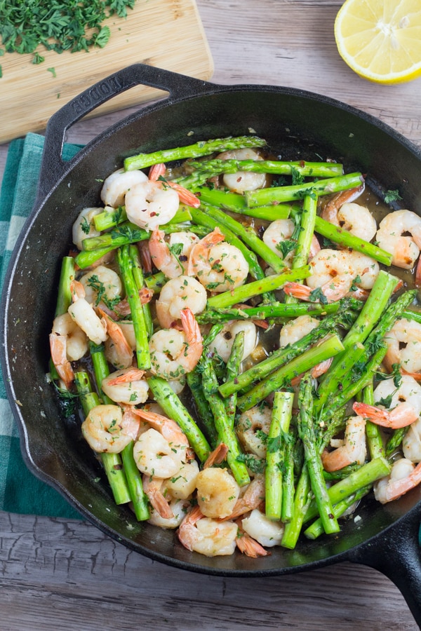 Shrimp and Asparagus Stir Fry