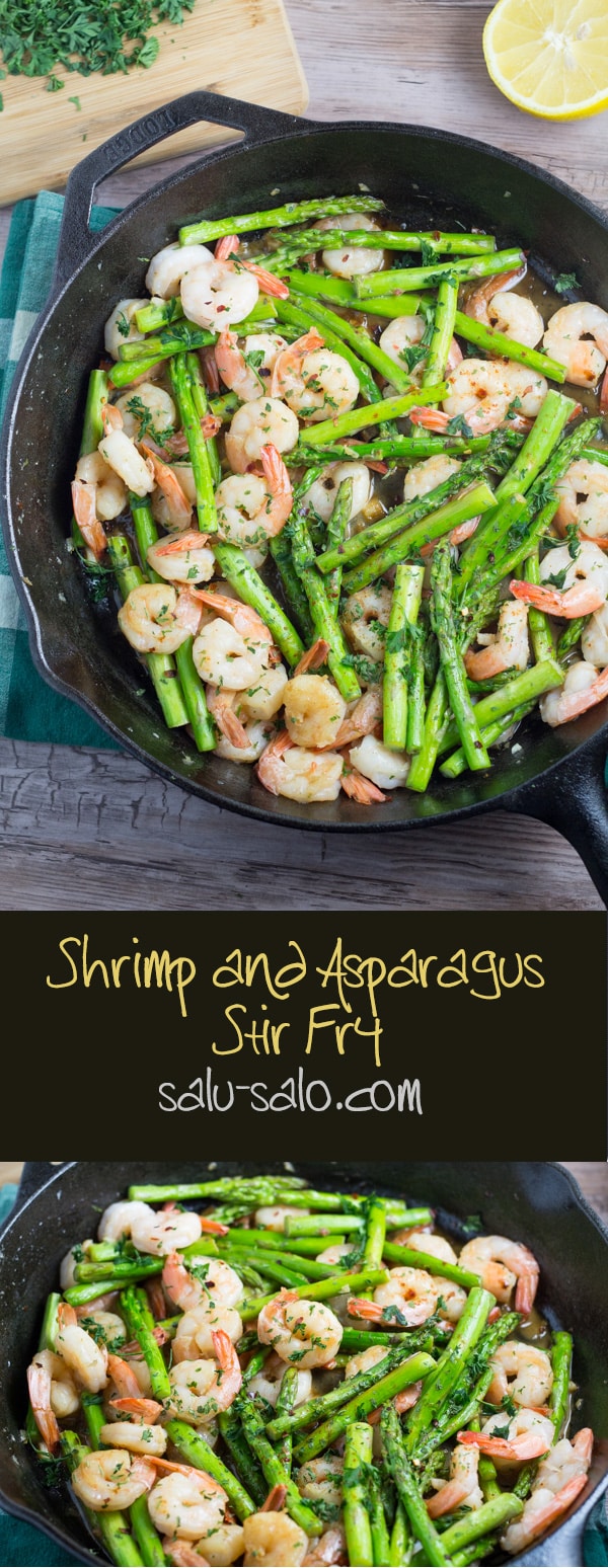 Shrimp and Asparagus Stir Fry