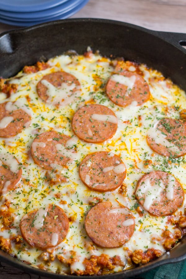 Low Carb Zucchini Crust Pizza