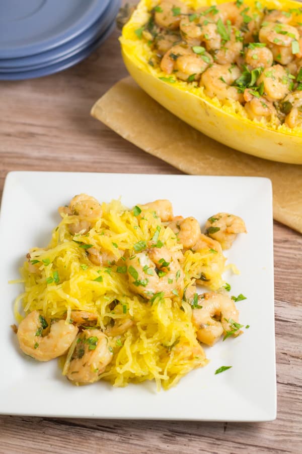 Shrimp Scampi Spaghetti Squash