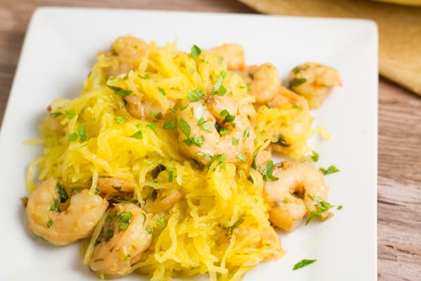 Shrimp Scampi Spaghetti Squash