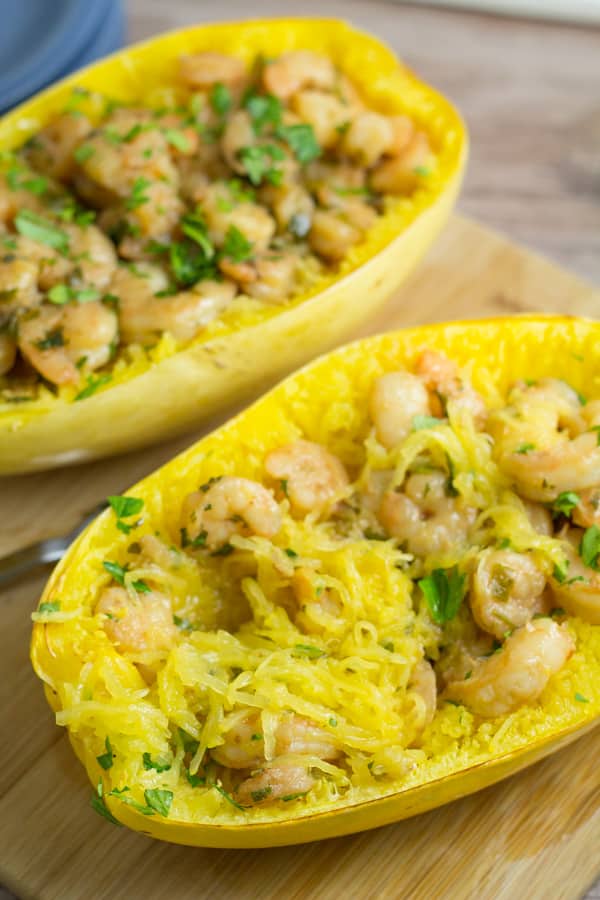 Shrimp Scampi Spaghetti Squash