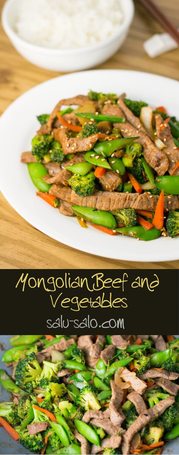Mongolian Beef and Vegetables