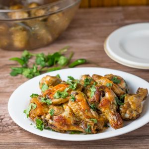 Baked Sriracha Chicken Wings