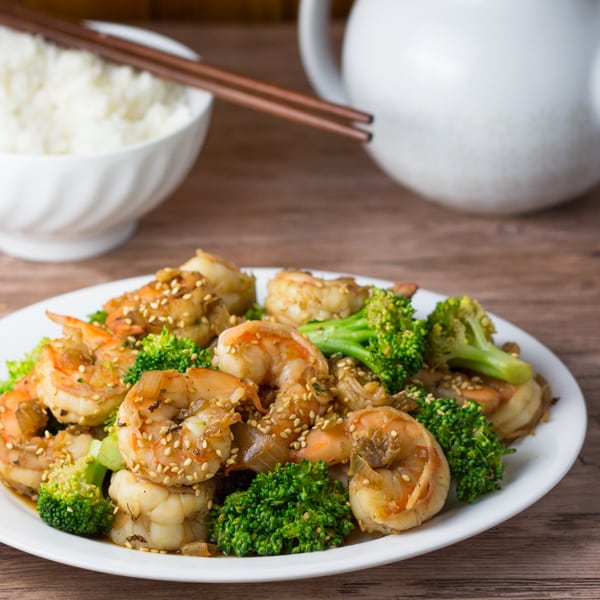 Garlic Shrimp with Broccoli