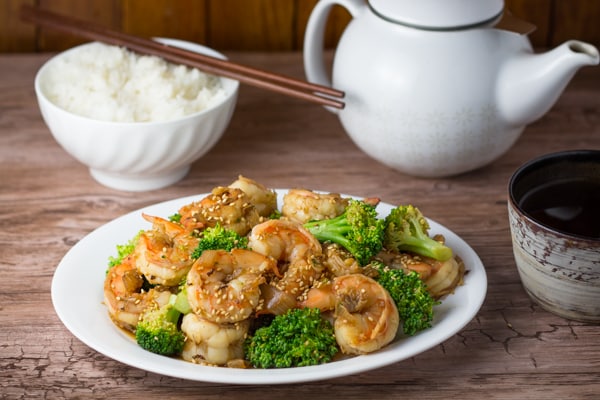 Garlic Shrimp with Broccoli
