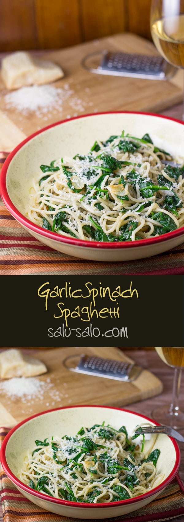 Garlic Spinach Spaghetti