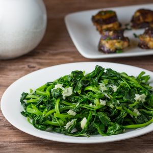 Snow Pea Leaves with Garlic